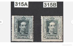 Sellos: ESPAÑA - 1922 -ALFONSO XIII - EDIFIL 315A/315B - MNH** - NUEVOS-V.CAT 290€